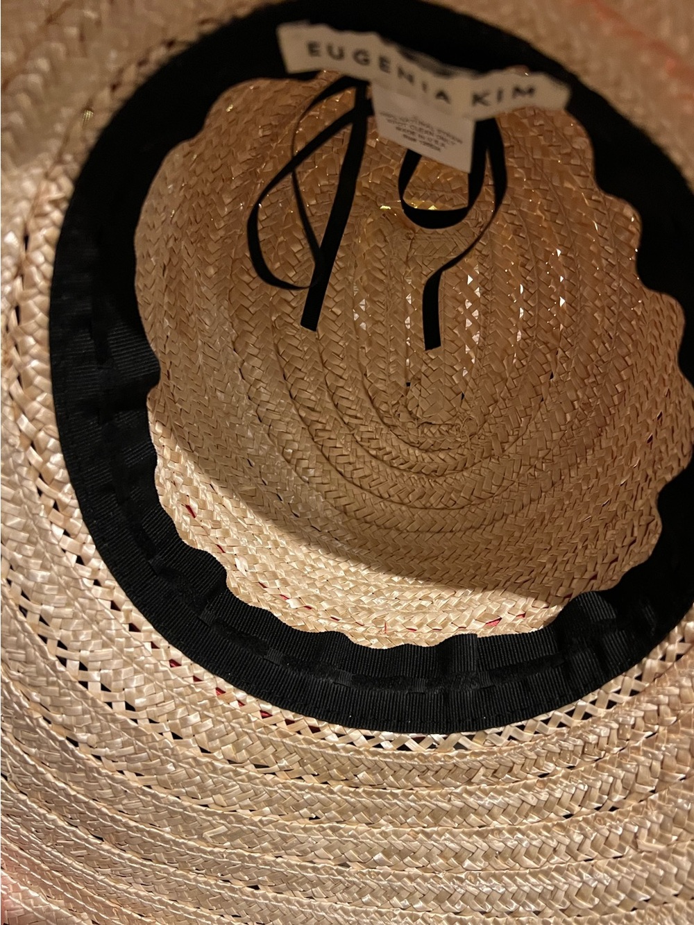 Eugenia Kim large brim Straw Sun Hat - Picture 6 of 6